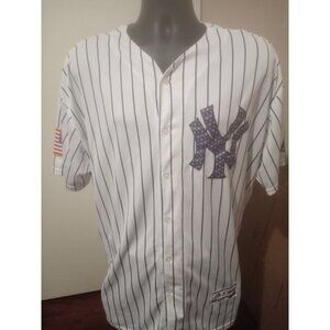 New York Yankees Aaron Judge #99 Majestic Pinstripe MLB Jersey Sz 56 (3XT)